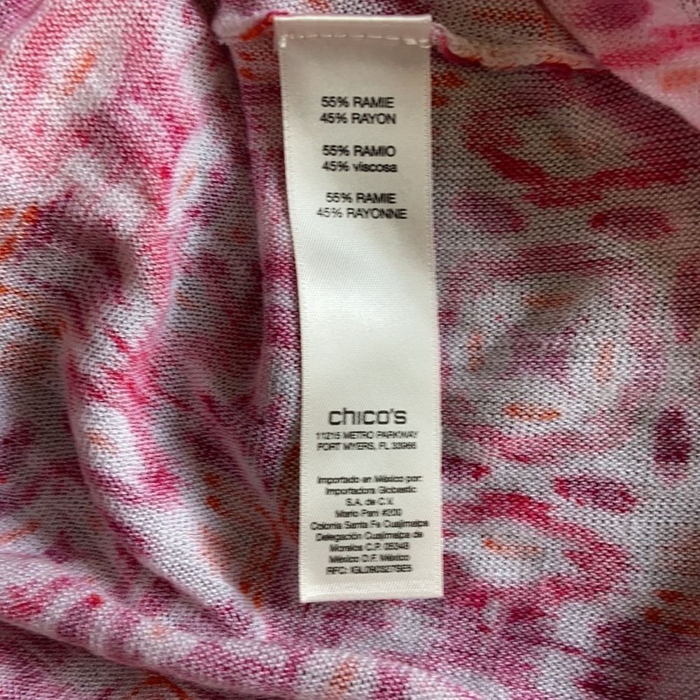 Chico’s Patterned Side-Tie Pullover ~ 12 - image 5